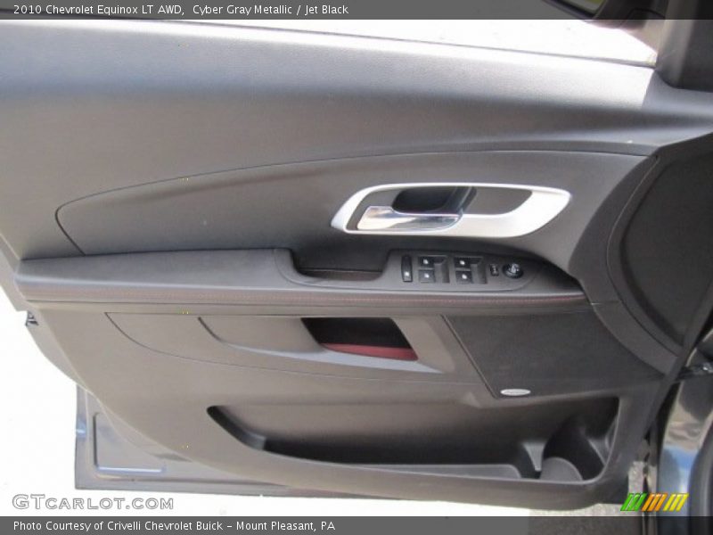 Cyber Gray Metallic / Jet Black 2010 Chevrolet Equinox LT AWD