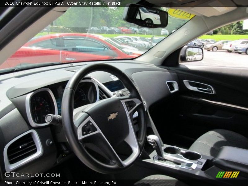 Cyber Gray Metallic / Jet Black 2010 Chevrolet Equinox LT AWD