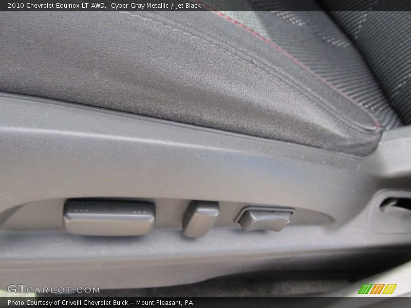 Cyber Gray Metallic / Jet Black 2010 Chevrolet Equinox LT AWD