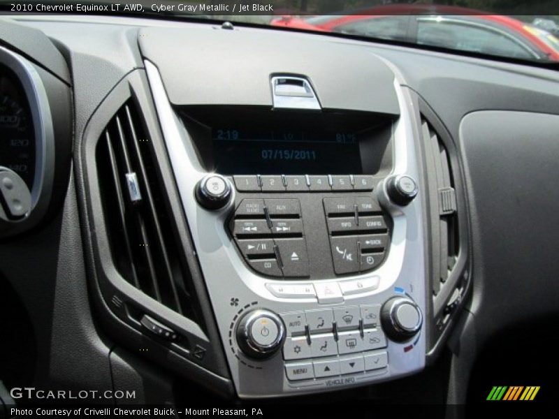 Cyber Gray Metallic / Jet Black 2010 Chevrolet Equinox LT AWD