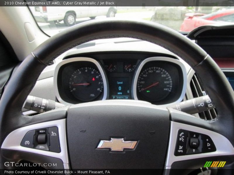 Cyber Gray Metallic / Jet Black 2010 Chevrolet Equinox LT AWD