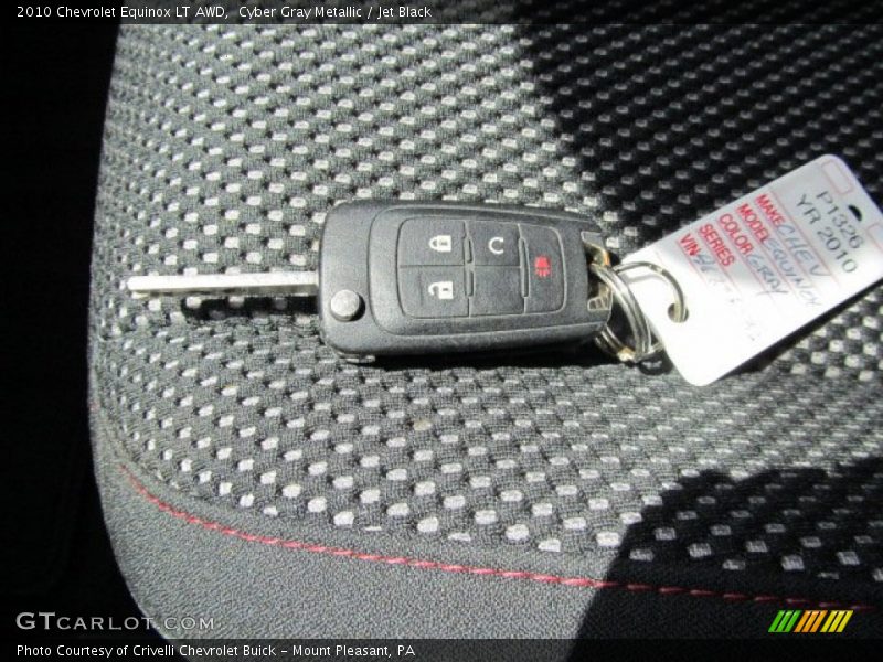 Cyber Gray Metallic / Jet Black 2010 Chevrolet Equinox LT AWD