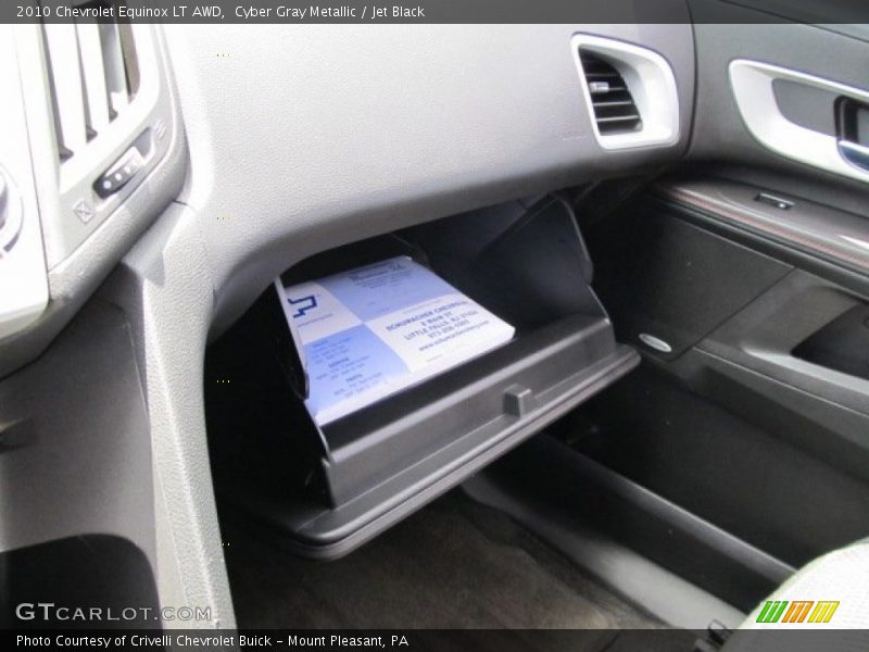 Cyber Gray Metallic / Jet Black 2010 Chevrolet Equinox LT AWD