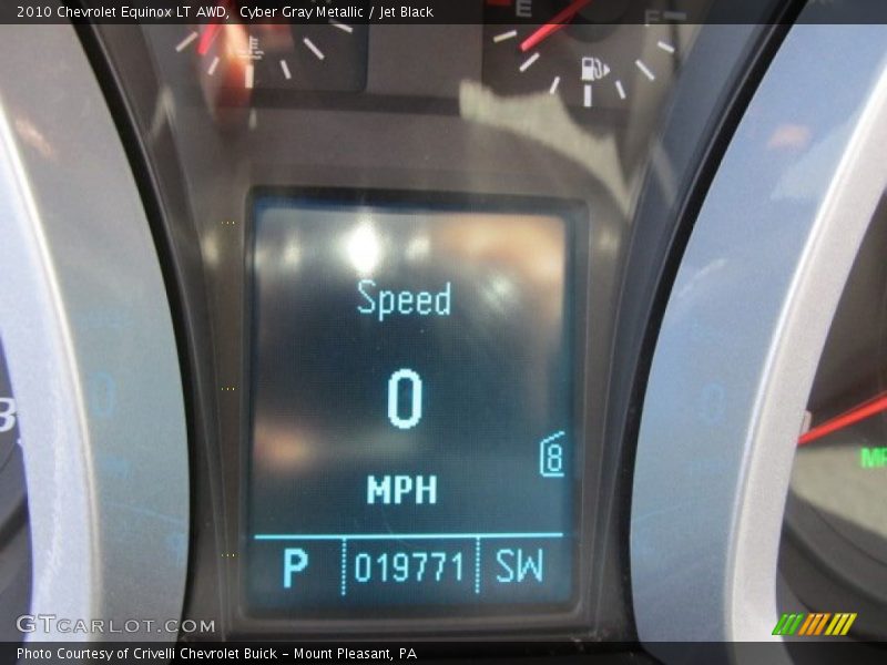 Cyber Gray Metallic / Jet Black 2010 Chevrolet Equinox LT AWD
