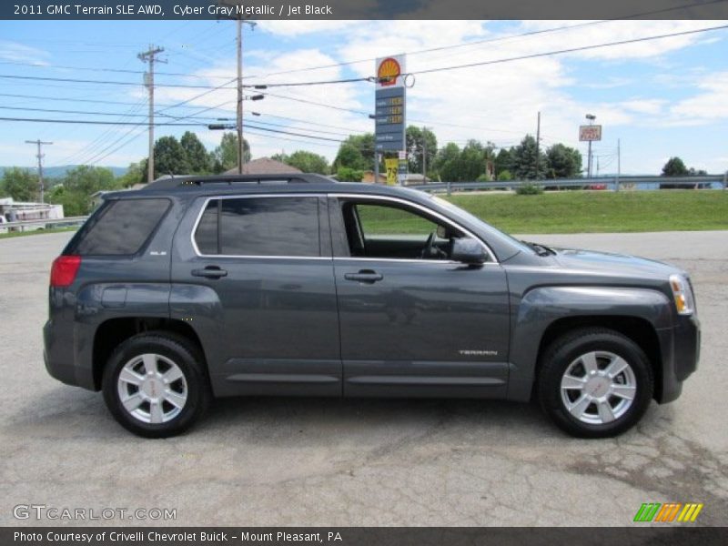 Cyber Gray Metallic / Jet Black 2011 GMC Terrain SLE AWD