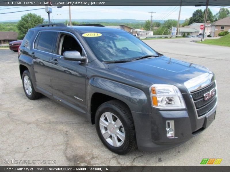 Cyber Gray Metallic / Jet Black 2011 GMC Terrain SLE AWD