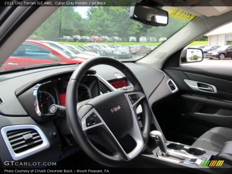 Cyber Gray Metallic / Jet Black 2011 GMC Terrain SLE AWD