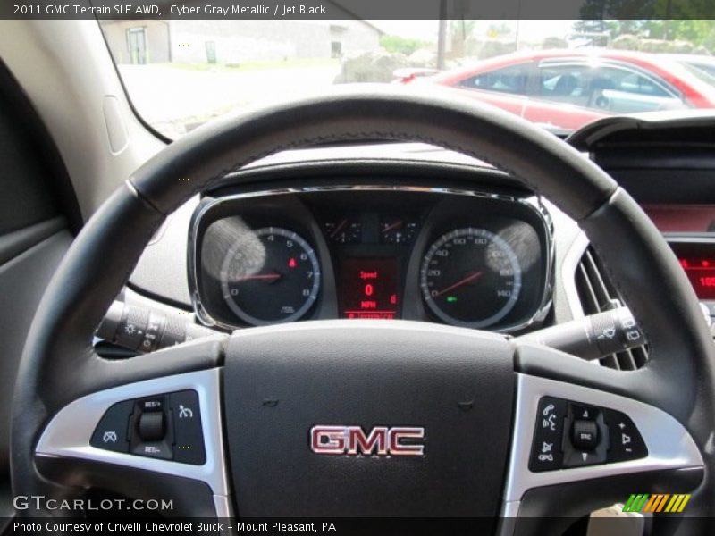 Cyber Gray Metallic / Jet Black 2011 GMC Terrain SLE AWD