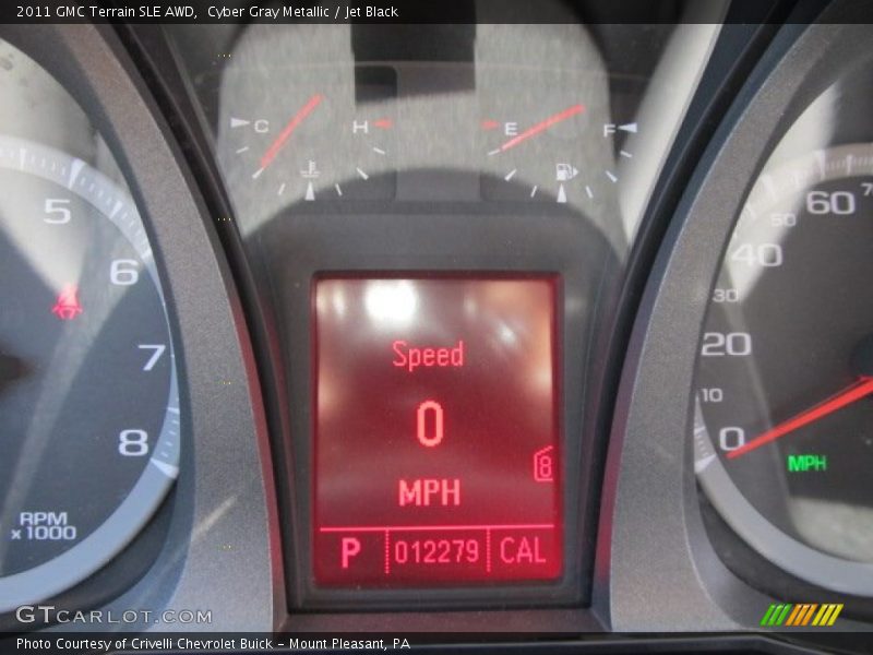 Cyber Gray Metallic / Jet Black 2011 GMC Terrain SLE AWD