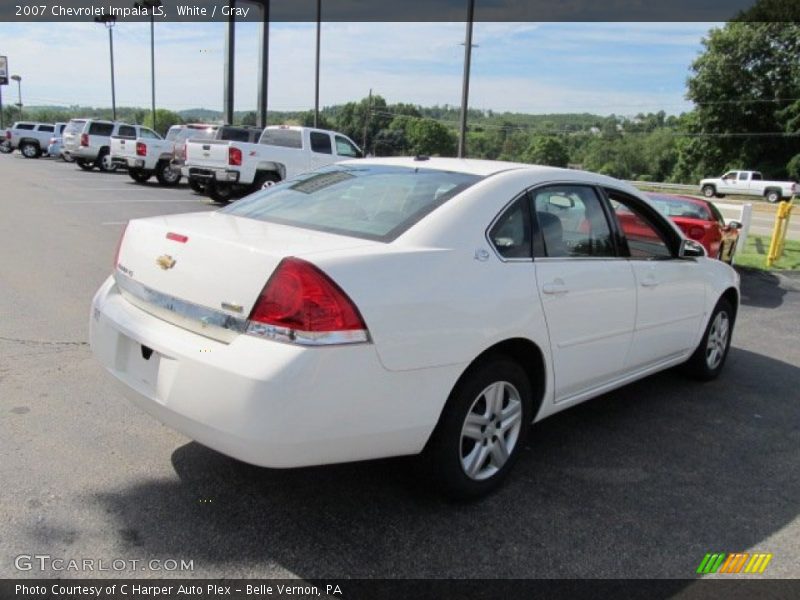 White / Gray 2007 Chevrolet Impala LS