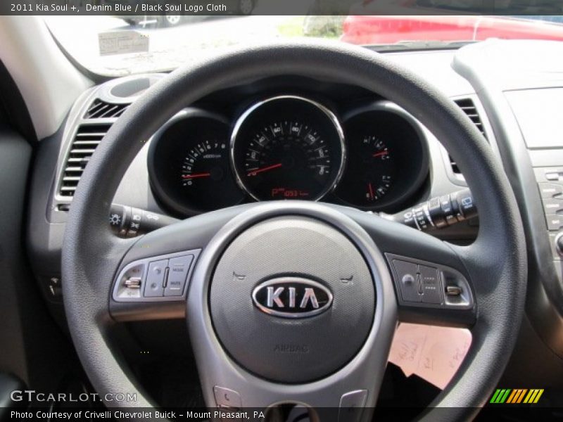 Denim Blue / Black Soul Logo Cloth 2011 Kia Soul +