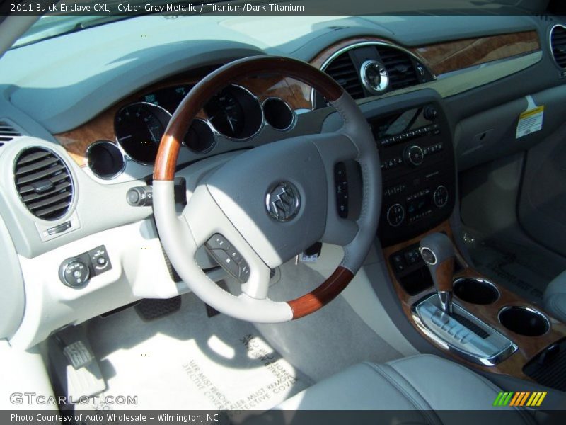 Cyber Gray Metallic / Titanium/Dark Titanium 2011 Buick Enclave CXL