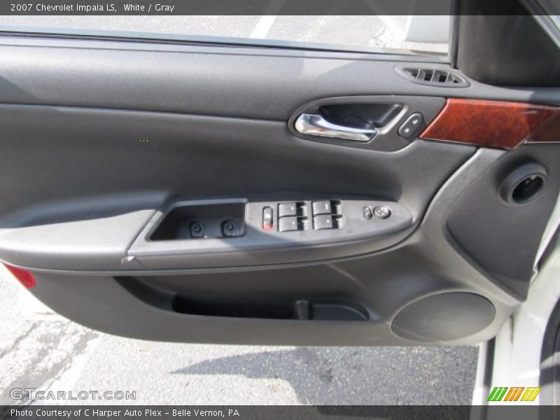 White / Gray 2007 Chevrolet Impala LS
