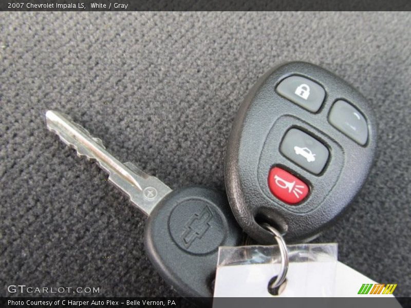 White / Gray 2007 Chevrolet Impala LS