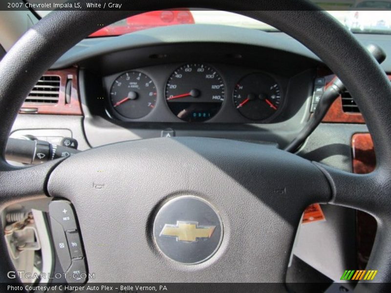 White / Gray 2007 Chevrolet Impala LS