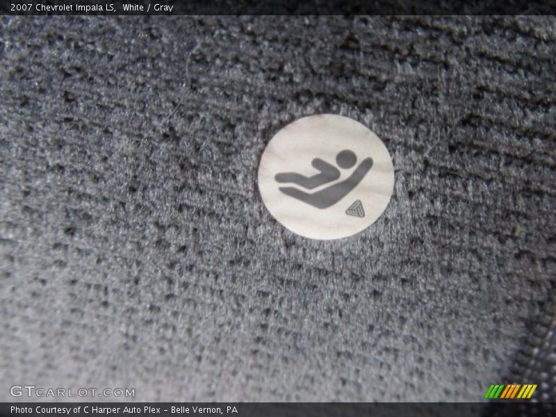 White / Gray 2007 Chevrolet Impala LS