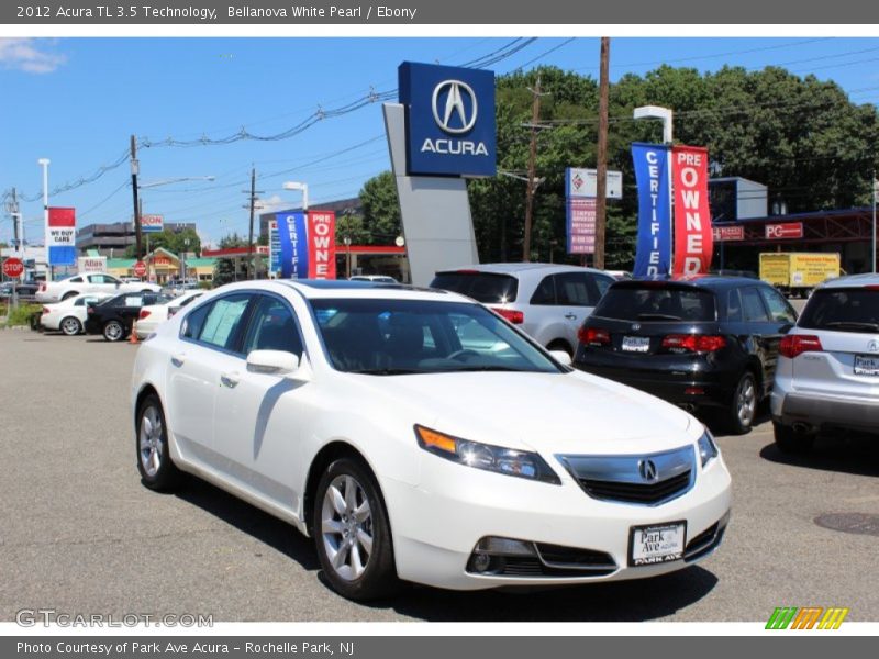 Bellanova White Pearl / Ebony 2012 Acura TL 3.5 Technology