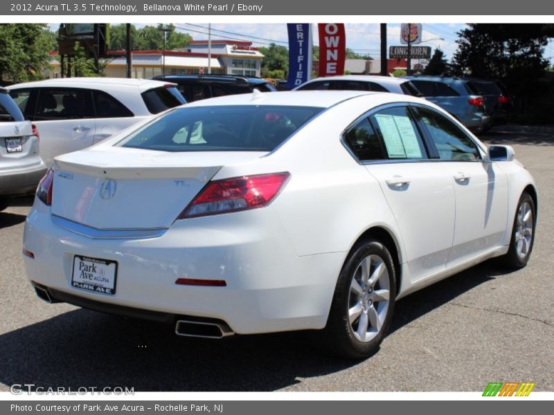 Bellanova White Pearl / Ebony 2012 Acura TL 3.5 Technology