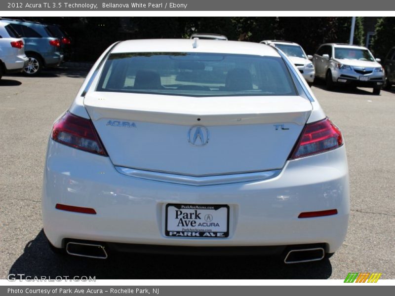 Bellanova White Pearl / Ebony 2012 Acura TL 3.5 Technology