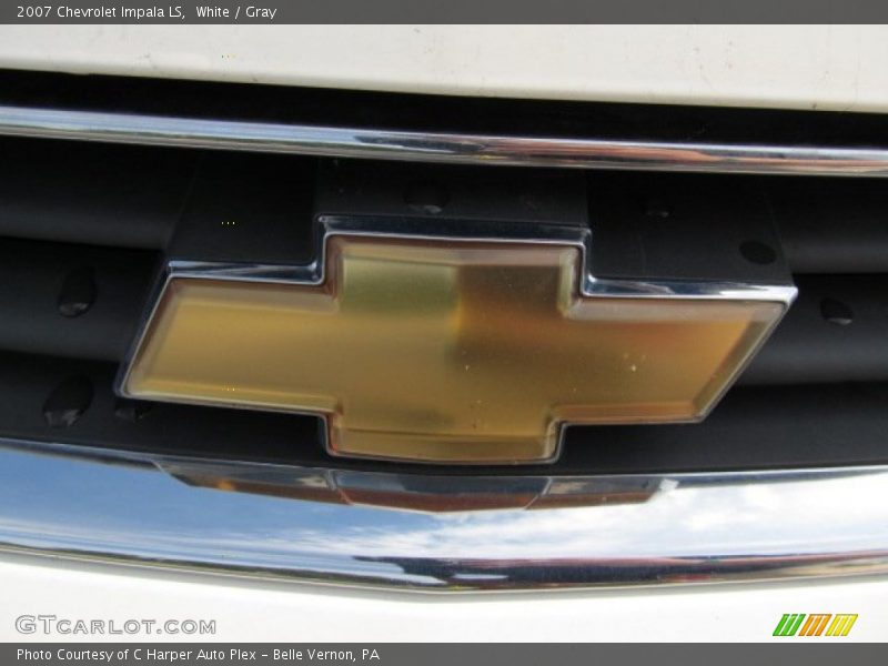 White / Gray 2007 Chevrolet Impala LS
