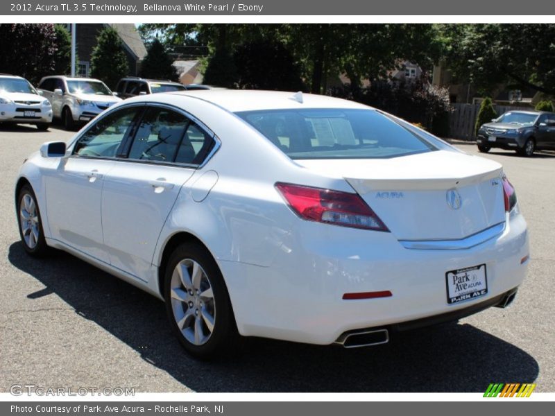 Bellanova White Pearl / Ebony 2012 Acura TL 3.5 Technology