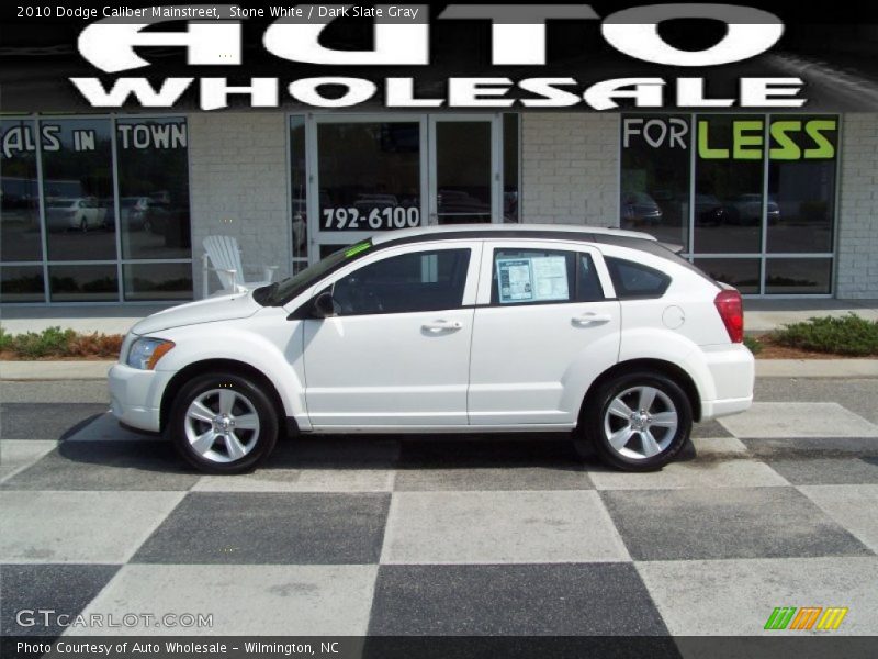 Stone White / Dark Slate Gray 2010 Dodge Caliber Mainstreet