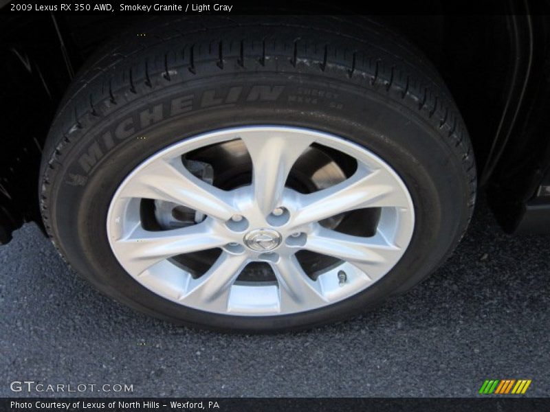 Smokey Granite / Light Gray 2009 Lexus RX 350 AWD