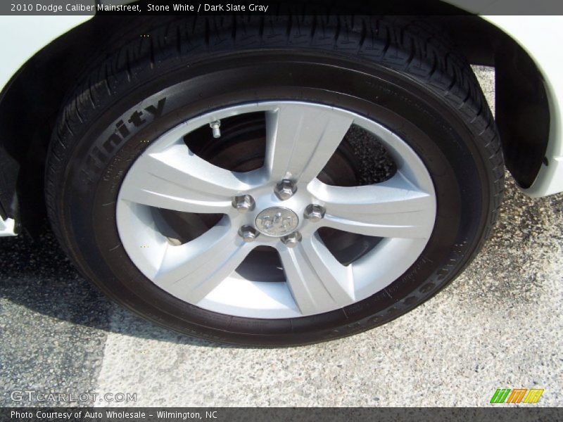 Stone White / Dark Slate Gray 2010 Dodge Caliber Mainstreet