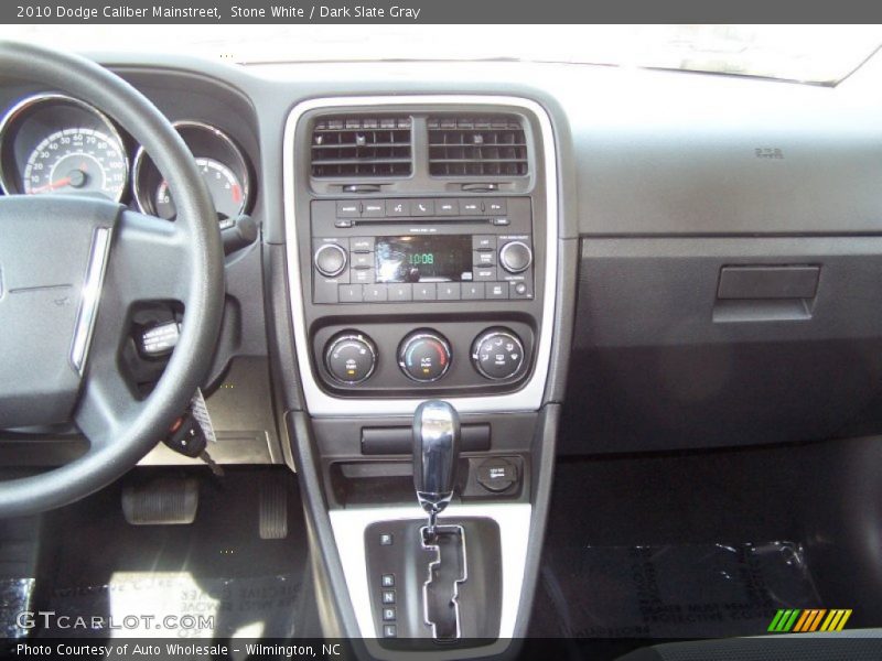 Stone White / Dark Slate Gray 2010 Dodge Caliber Mainstreet
