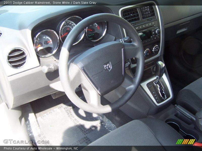 Stone White / Dark Slate Gray 2010 Dodge Caliber Mainstreet