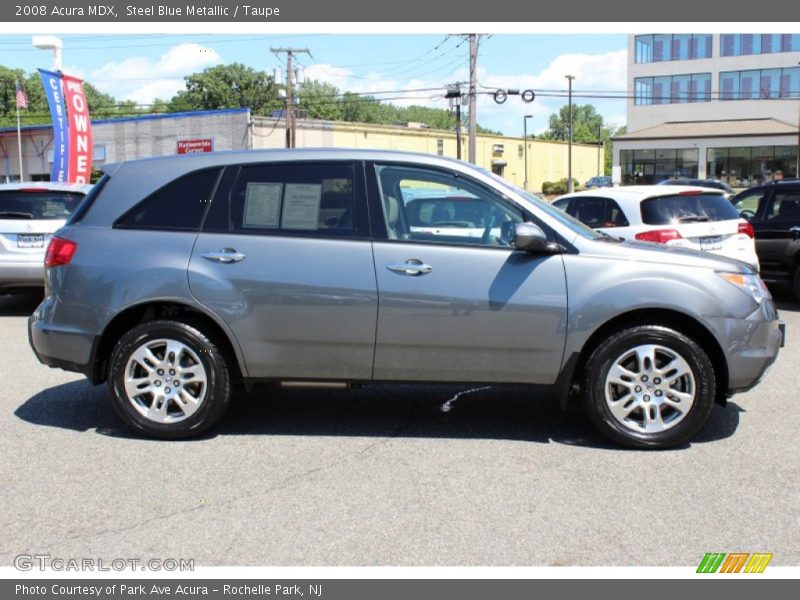 Steel Blue Metallic / Taupe 2008 Acura MDX