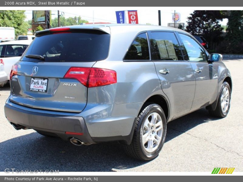 Steel Blue Metallic / Taupe 2008 Acura MDX