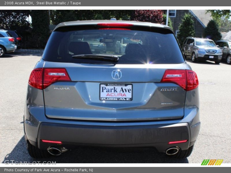 Steel Blue Metallic / Taupe 2008 Acura MDX