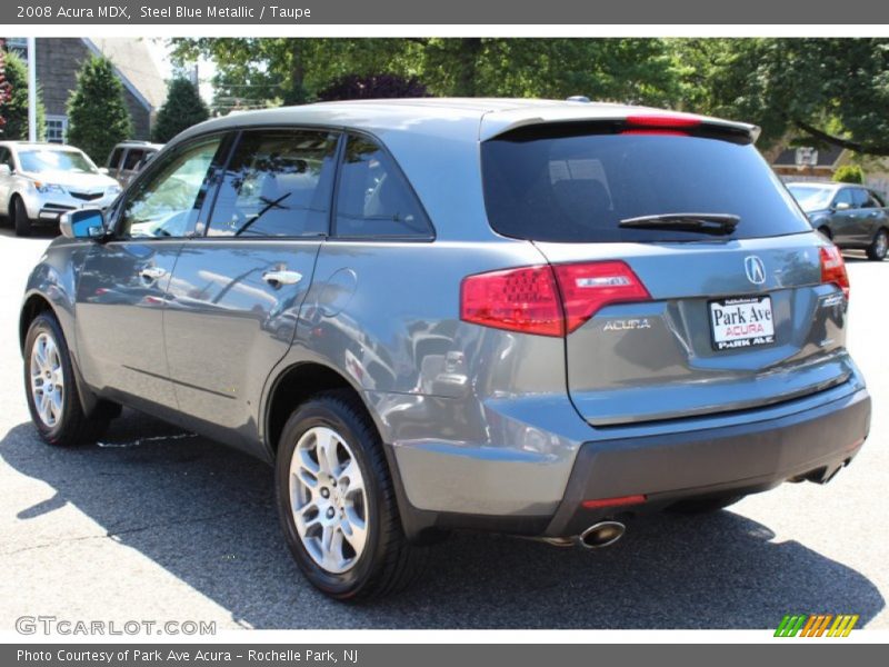 Steel Blue Metallic / Taupe 2008 Acura MDX