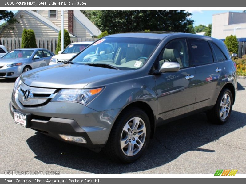 Steel Blue Metallic / Taupe 2008 Acura MDX