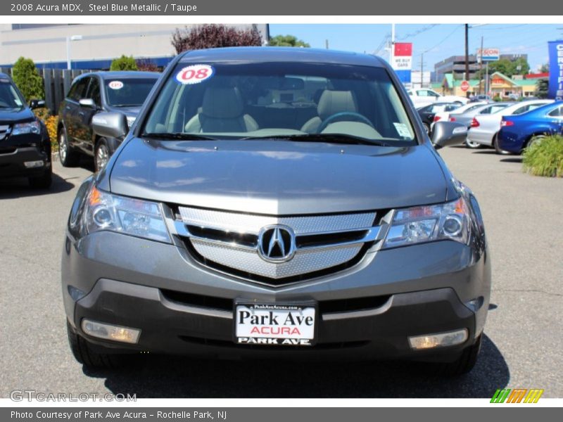 Steel Blue Metallic / Taupe 2008 Acura MDX