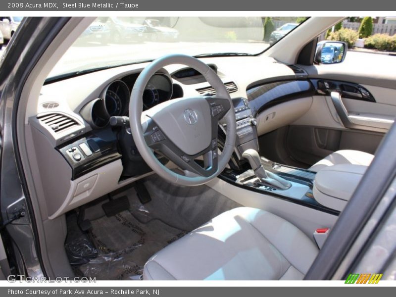 Steel Blue Metallic / Taupe 2008 Acura MDX