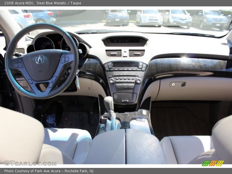 Steel Blue Metallic / Taupe 2008 Acura MDX