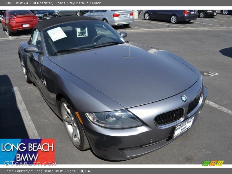 Space Grey Metallic / Black 2008 BMW Z4 3.0i Roadster