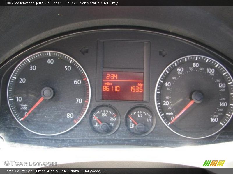 Reflex Silver Metallic / Art Gray 2007 Volkswagen Jetta 2.5 Sedan