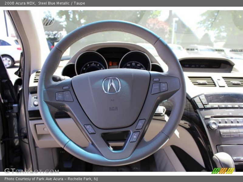 Steel Blue Metallic / Taupe 2008 Acura MDX