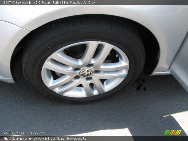 Reflex Silver Metallic / Art Gray 2007 Volkswagen Jetta 2.5 Sedan