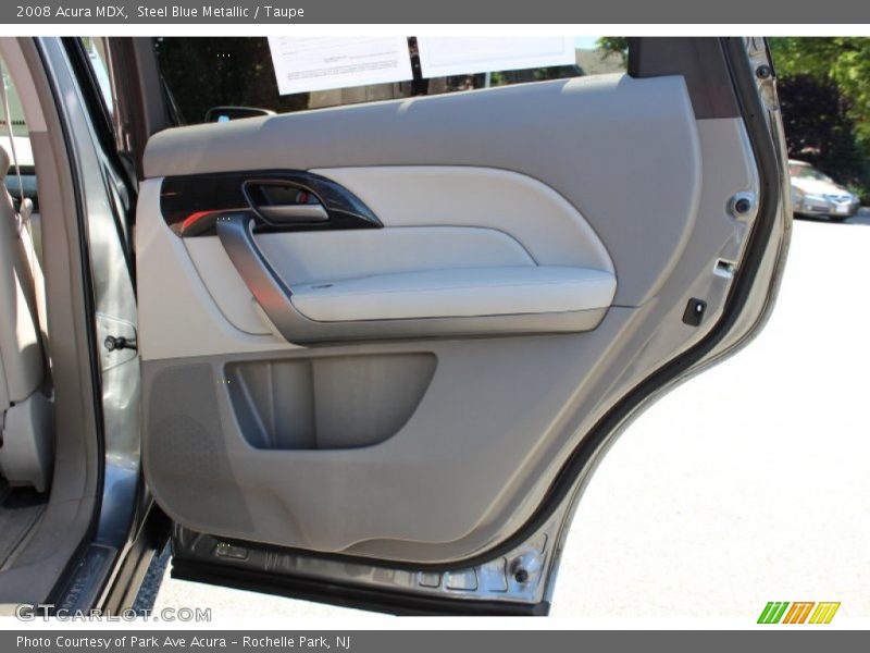 Steel Blue Metallic / Taupe 2008 Acura MDX