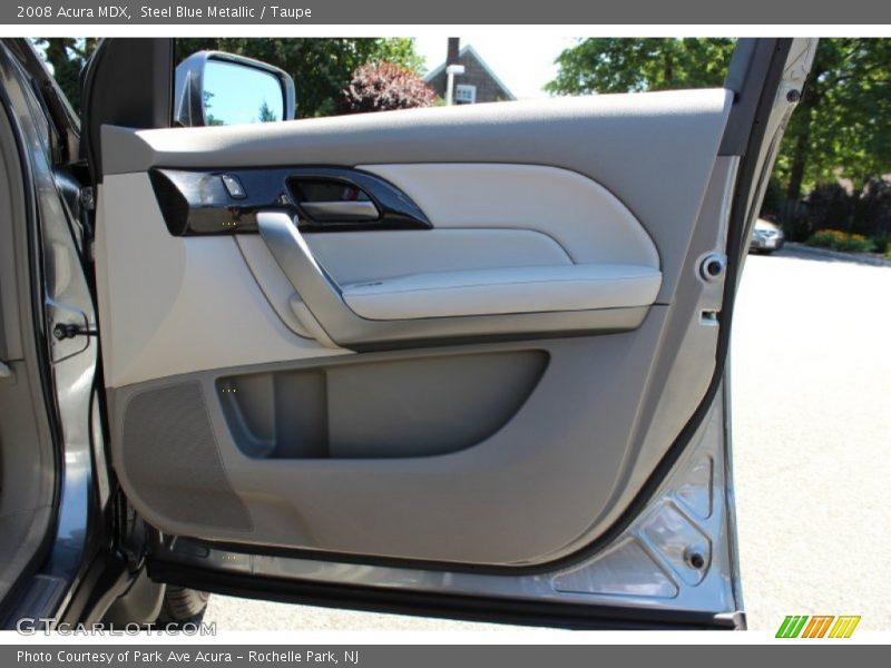 Steel Blue Metallic / Taupe 2008 Acura MDX