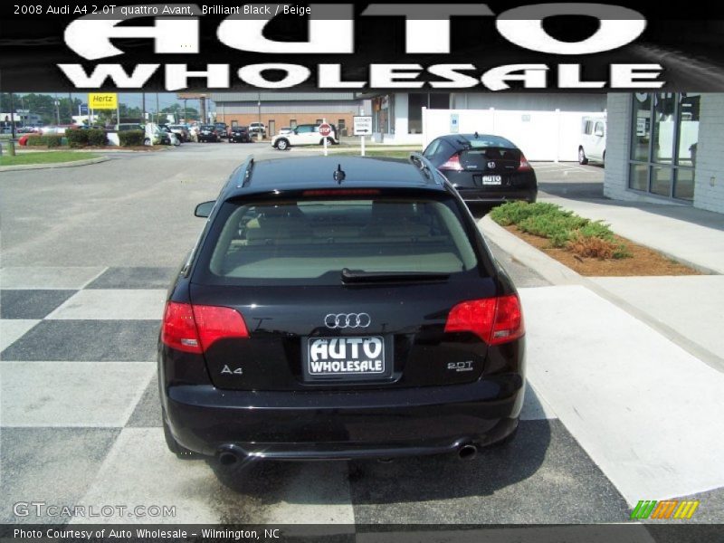 Brilliant Black / Beige 2008 Audi A4 2.0T quattro Avant