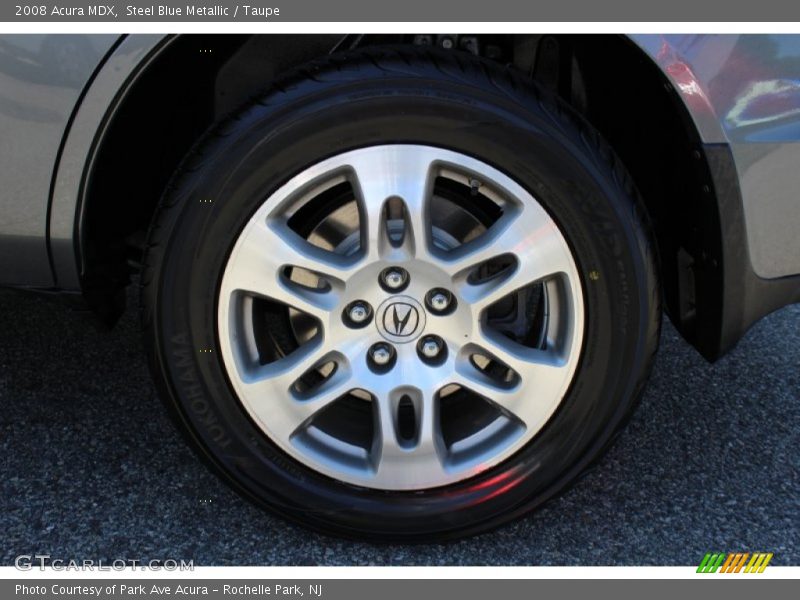 Steel Blue Metallic / Taupe 2008 Acura MDX
