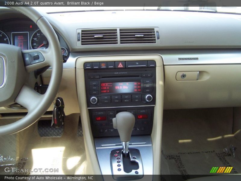 Brilliant Black / Beige 2008 Audi A4 2.0T quattro Avant