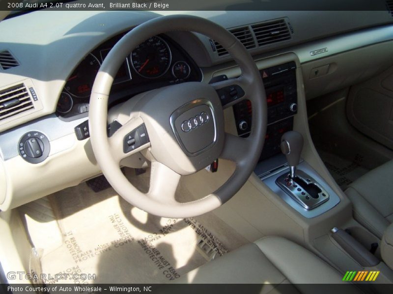 Brilliant Black / Beige 2008 Audi A4 2.0T quattro Avant