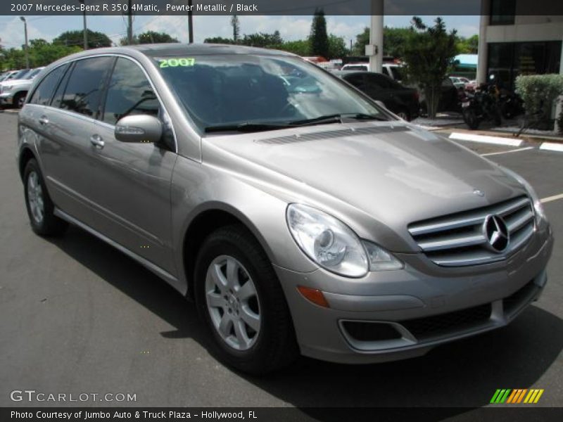 Pewter Metallic / Black 2007 Mercedes-Benz R 350 4Matic