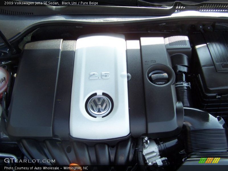 Black Uni / Pure Beige 2009 Volkswagen Jetta SE Sedan